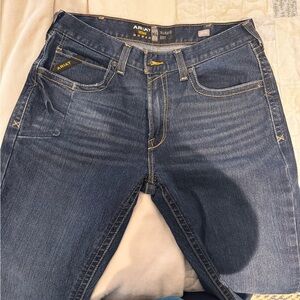 Ariat Men's Relaxed Fit Dark Blue Jeans